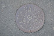池田町のマンホール 池田町のマンホール