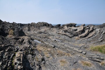 湾曲した岩 湾曲した岩