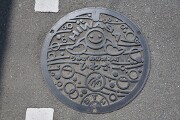うみがめの来る町ひわさ 美波町マンホール