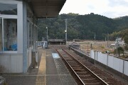 終点 甲浦駅のホーム