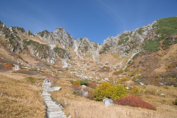 剣ヶ池から八丁坂に向かう遊歩道 剣ヶ池から八丁坂に向かう遊歩道