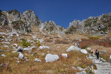 駒ヶ岳神社からの遊歩道と合流 駒ヶ岳神社からの遊歩道と合流