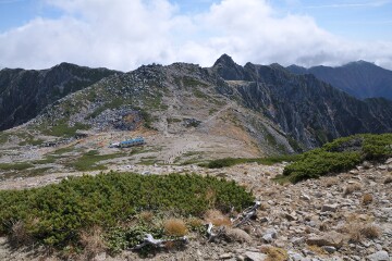 木曽駒ヶ岳山頂からの眺め 木曽駒ヶ岳山頂からの眺め
