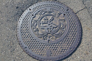 美濃市のマンホール