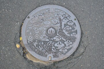 旧織田町のマンホール