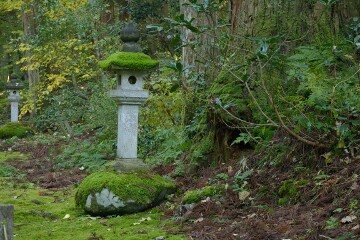 苔むした灯篭