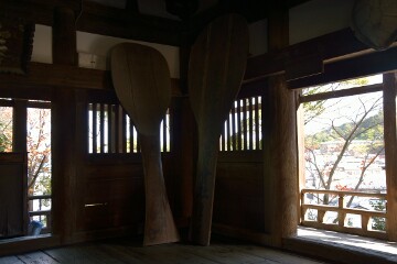 奉納された巨大しゃもじ 奉納された巨大しゃもじ