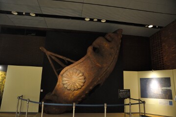 艦首部分の実物大模型 艦首部分の実物大模型