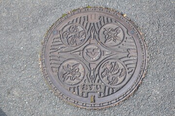 西条町のマンホール 西条町のマンホール