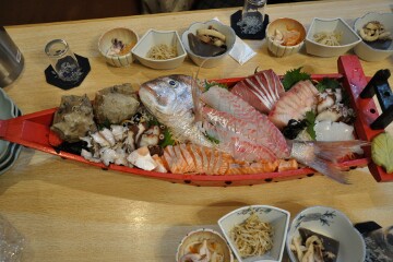刺身の船盛 刺身の船盛
