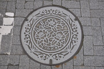 旧津屋崎町のマンホール 旧津屋崎町のマンホール