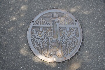 旧生月町のマンホール 旧生月町のマンホール