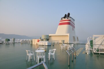 カーフェリー甲板 カーフェリー甲板
