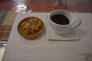 コーヒーと亀おこし