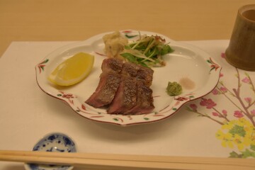 京都府産黒毛和牛ステーキ メイン料理