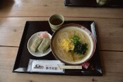 柿の葉寿司とにゅうめんのセット 農村レストラン夢市茶屋