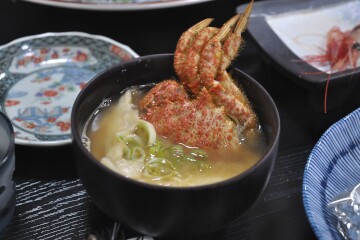 蟹入りはっと汁