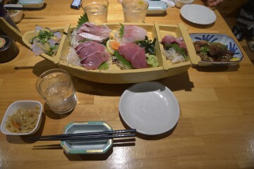 古仁屋より新鮮な魚介類を直送 脇田丸船盛